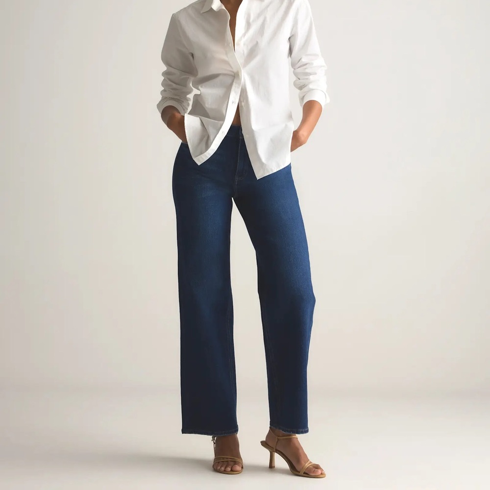 Quince Bella Stretch Relaxed Straight Jeans